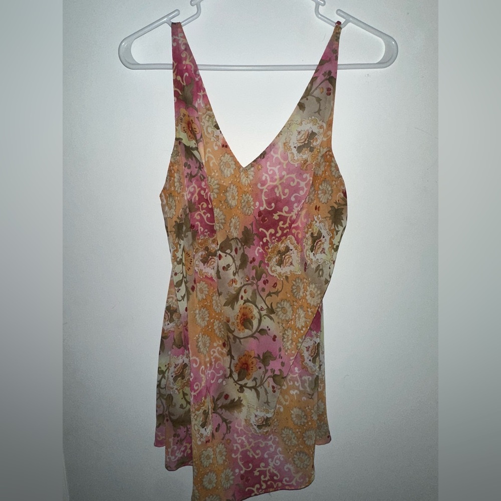 Victoria's Secret Pink and Orange Floral Camisole